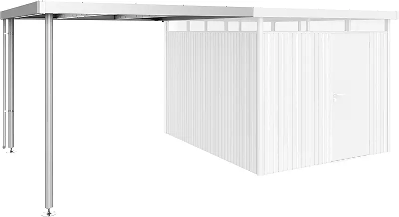 Seitendach für Gerätehaus HighLine®, Modell 5 in silber-metallic