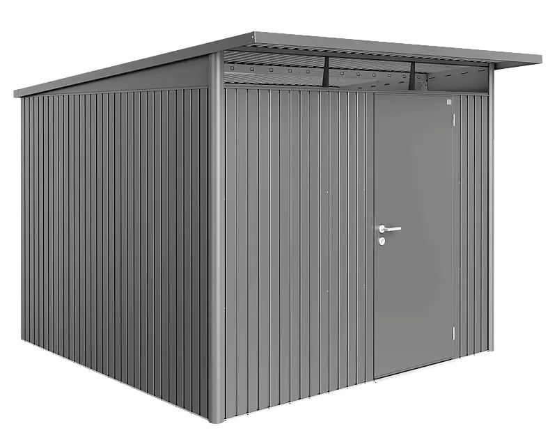 Gerätehaus AVANTGARDE®, Größe 7, in quarzgrau-metallic, mit Einflügeltür