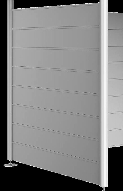 Seitenwand für Gerätehaus HighLine® - Modell 3, silber-metallic