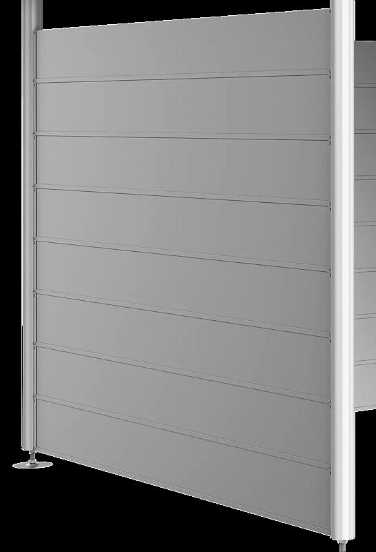 Seitenwand für Gerätehaus HighLine® - Modell 4, silber-metallic