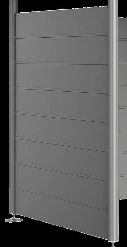 Seitenwand für Gerätehaus HighLine® - Modell 2, quarzgrau-metallic