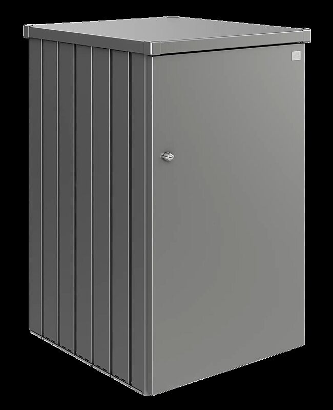 Müllbehälter-Einzelschrank ALEX® in quarzgrau-metallic