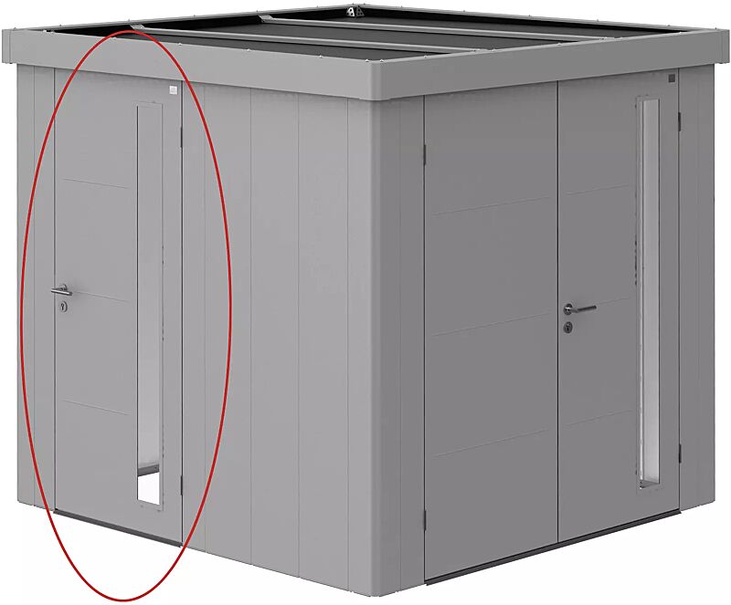 Zusatztür für Gerätehaus NEO, silber-metallic