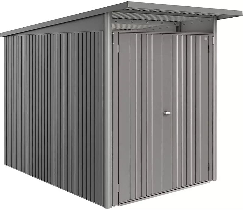 Gerätehaus AVANTGARDE®ECO, Größe A3, quarzgrau-metallic, mit Doppelflügeltür