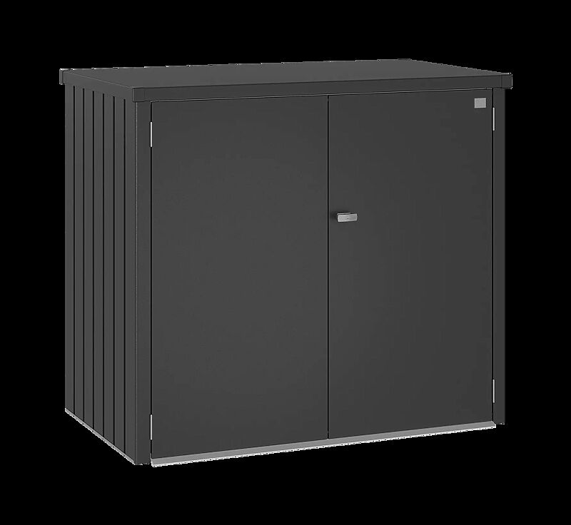 Müllbehälterschrank ALEX® DUO in dunkelgrau-metallic