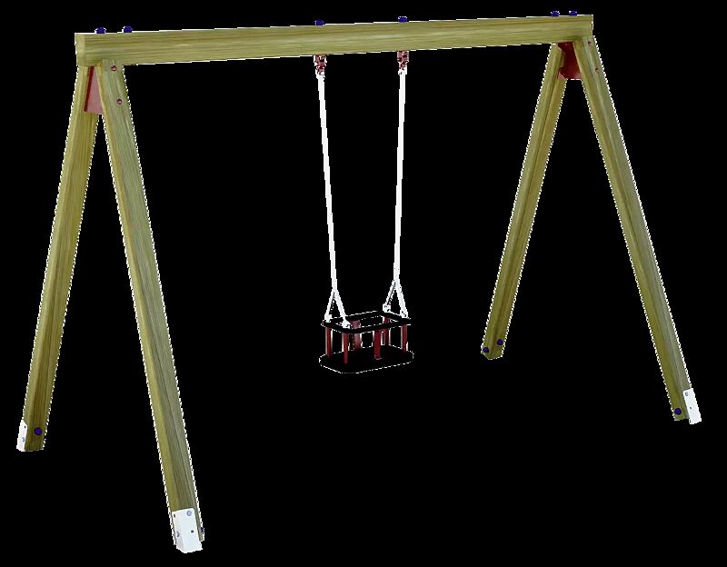 Einzelschaukel BERNHARD mit Kleinkind-Sicherheitssitz