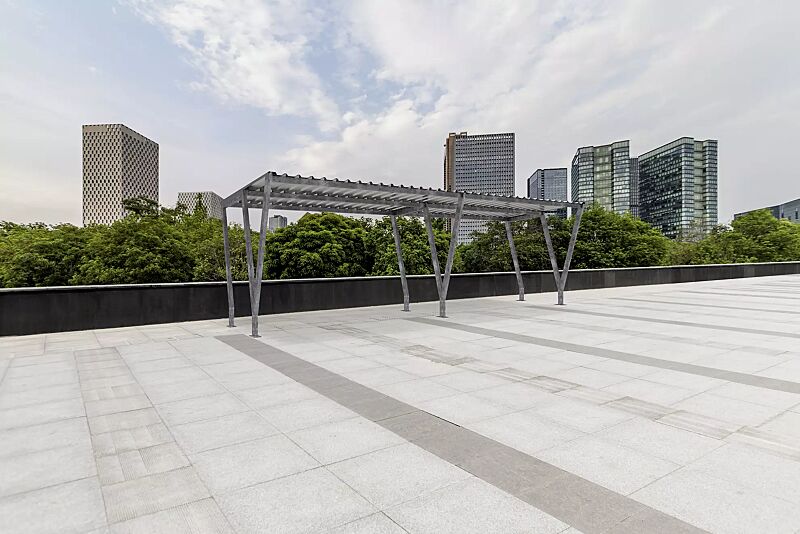 Fahrradüberdachung TAURI mit Pultdach, Dachbreite x Dachtiefe 7800 mm x 2500 mm, Dacheindeckung Trapezblech, Stahlkonstruktion feuerverzinkt