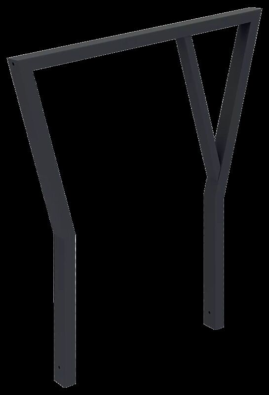 Anlehnbügel TAURI zum Einbetonieren, in RAL 7016 anthrazitgrau