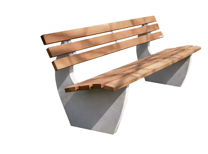 Sitzbank GENOVA mit Kambalaholzbelattung, lasiert