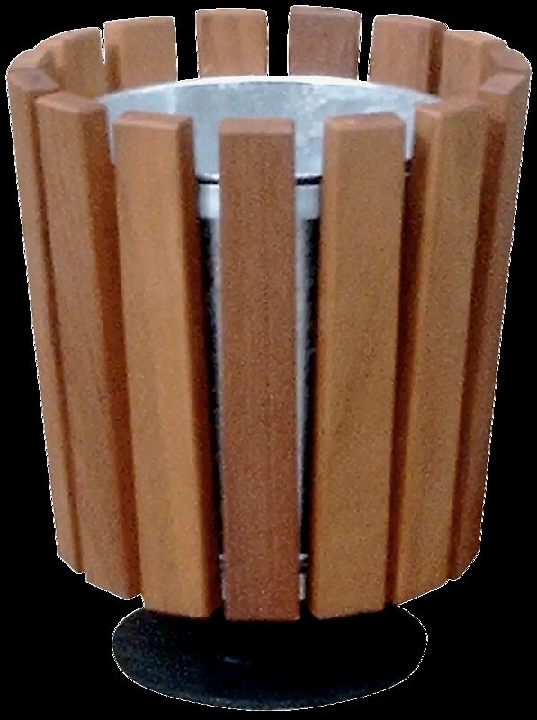 Abfallbehälter DORSET mit Holzbelattung Fichte