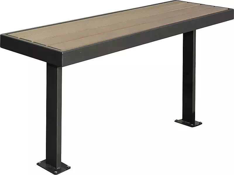 Tisch PRASEM zum Aufdübeln, Stahlteile in RAL 7016 anthrazitgrau