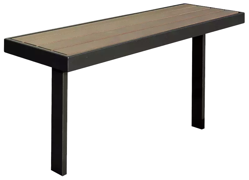 Tisch PRASEM zum Einbetonieren, Stahlteile in RAL 7016 anthrazitgrau