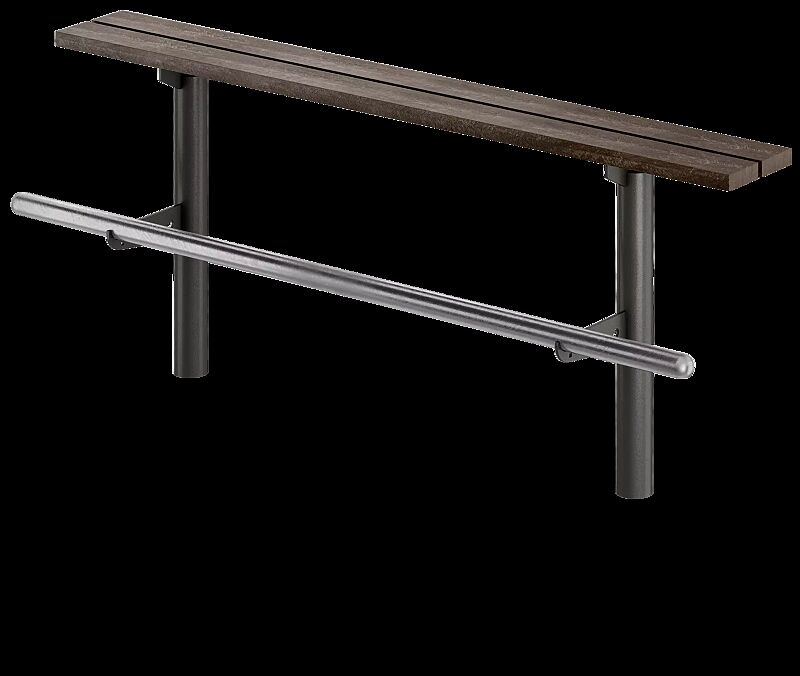 Jugendbank IBIZA, Stahlgestell in RAL 7016 anthrazitgrau