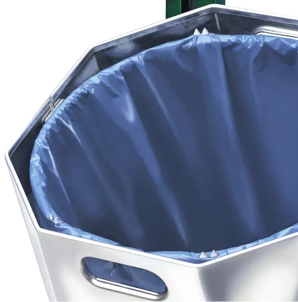 Klemmring zur Abfallsackbefestigung, feuerverzinkt (nicht nachrüstbar)