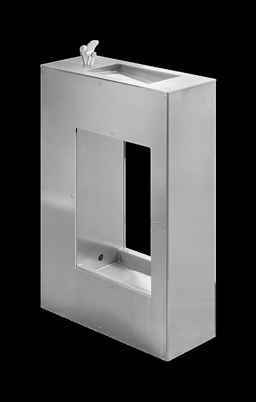 Trinkbrunnen LURAS mit Hundetrinkschale, aus Edelstahl