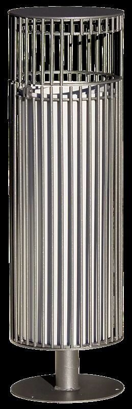 Abfallbehälter SYLVAN, in RAL 7016 anthrazitgrau