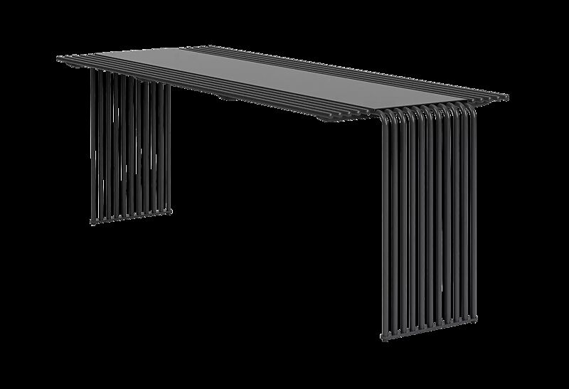 Tisch ANZIO in eisenglimmergrau