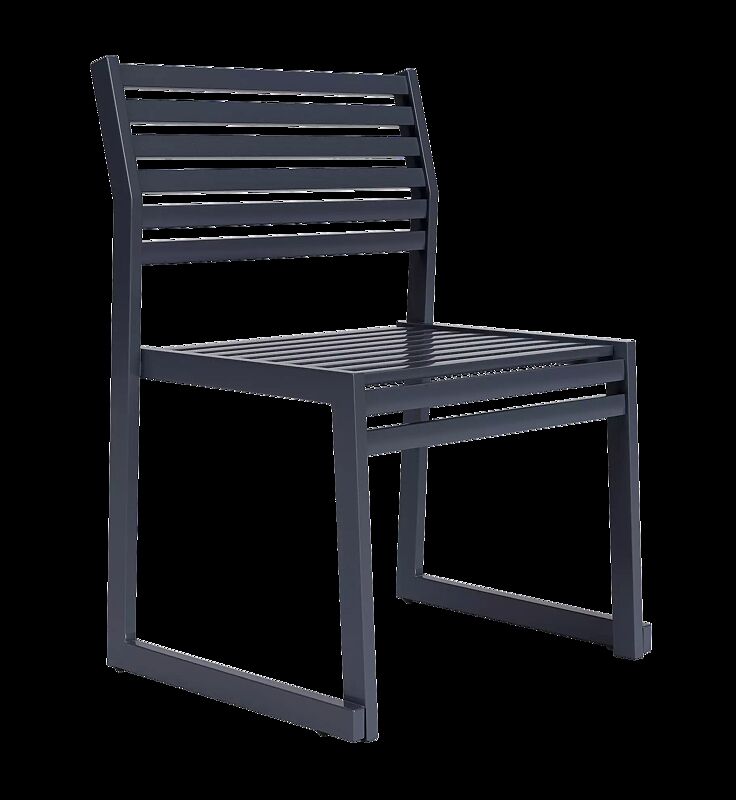 Sitz CORTINA mit Rückenlehne, zum freien Aufstellen, in RAL 7024 graphitgrau