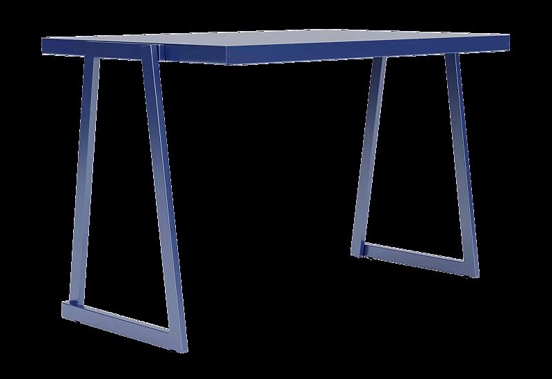 Tisch CORTINA, rechteckig, Breite 1200 mm, zum freien Aufstellen, in RAL 5023 fernblau