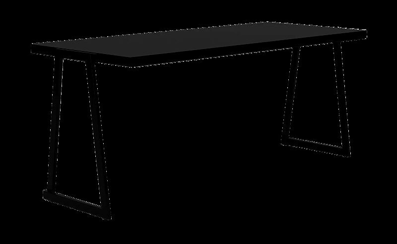 Tisch CORTINA, rechteckig, Breite 1800 mm, zum freien Aufstellen, in RAL 9005 tiefschwarz