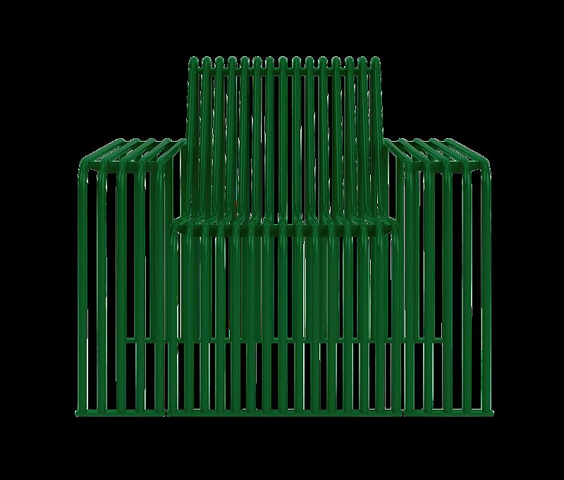 Lounge Couch ANZIO, 1-Sitzer, Breite 900 mm, in RAL 6029 minzgrün