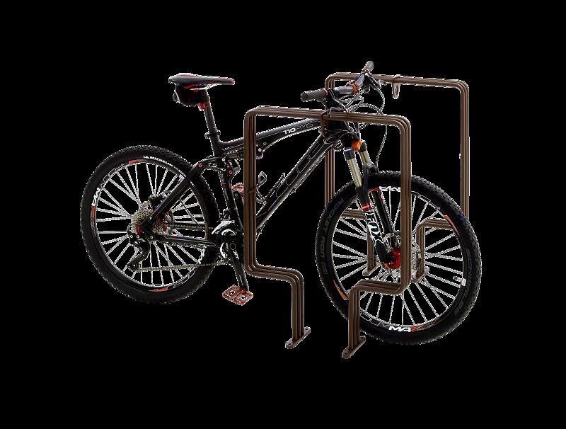 Anlehnbügel ANZIO, Breite 660 mm, in corten