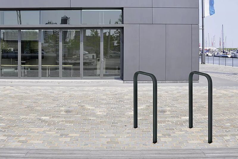 Anlehnbügel TUCSON zum Einbetonieren, in RAL 7016 anthrazitgrau