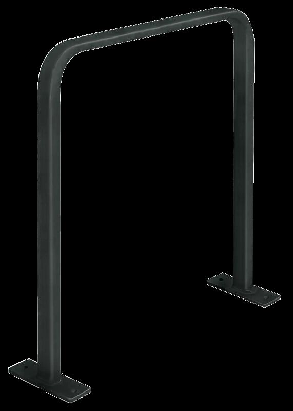 Anlehnbügel TUCSON zum Aufdübeln, in RAL 7016 anthrazitgrau