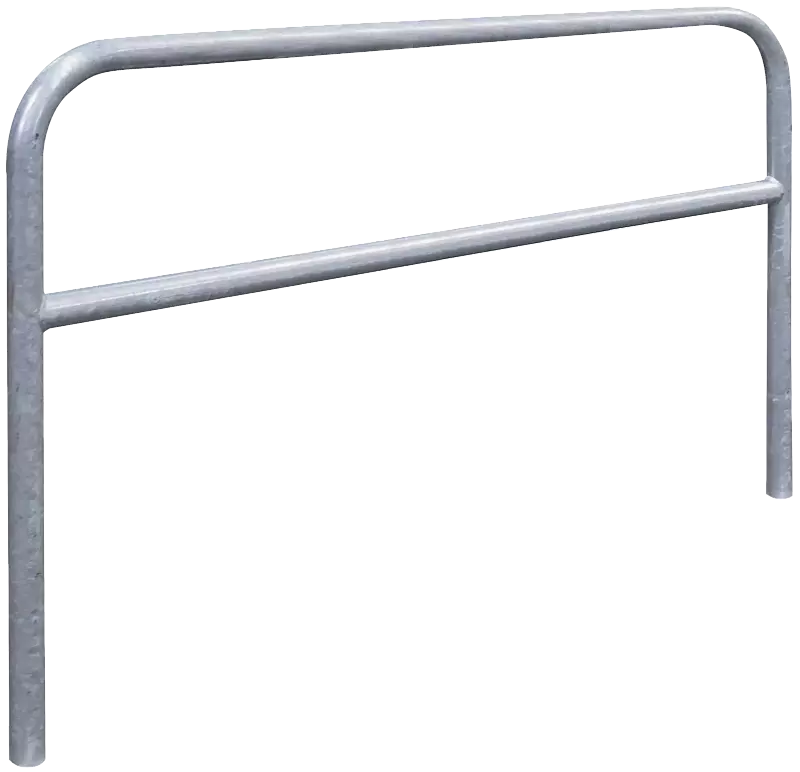 Anlehnbügel FLORIDA mit Quersteg, Breite 1500 mm, feuerverzinkt