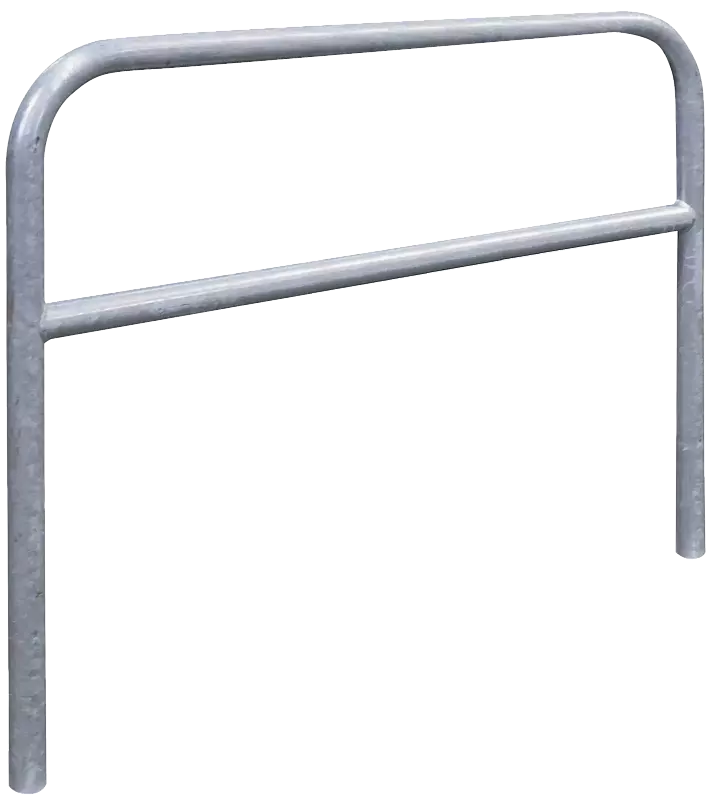 Anlehnbügel FLORIDA mit Quersteg, Breite 1200 mm, feuerverzinkt