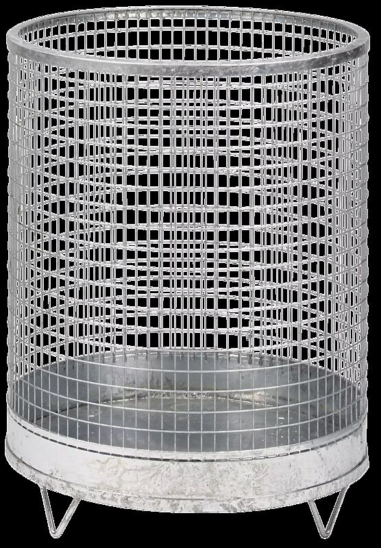 Abfallkorb NELSON, mit Stahlblechboden, feuerverzinkt