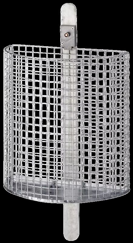 Abfallkorb WALES, zur Wandbefestigung, feuerverzinkt