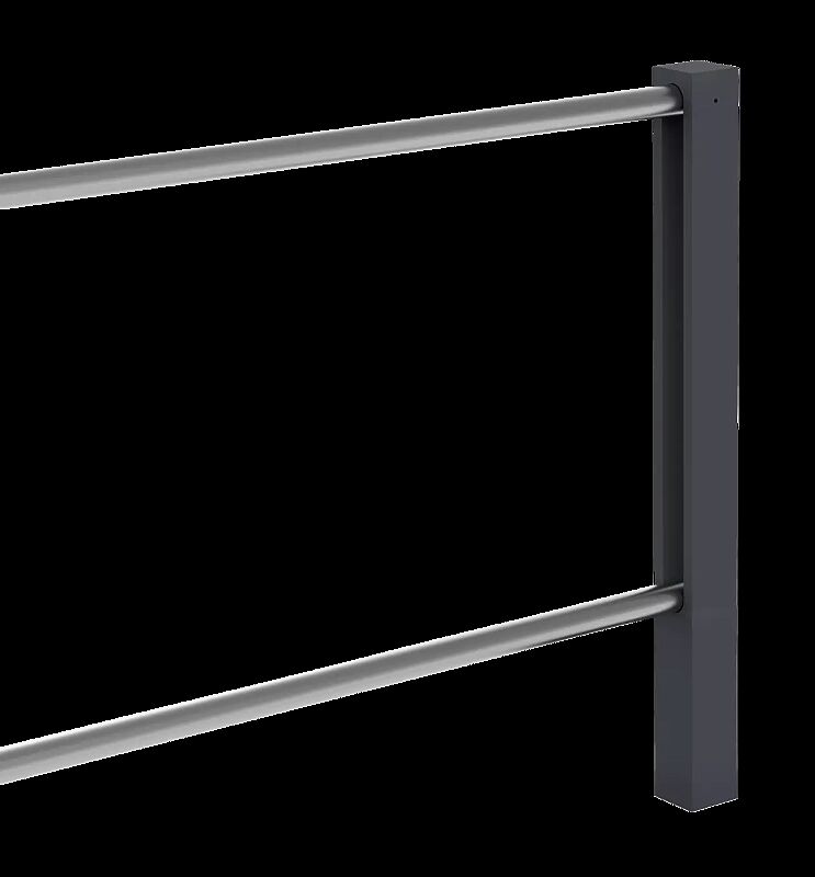 Geländersystem BARR zum Einbetonieren, mit Flachkopf, Anbaueinheit