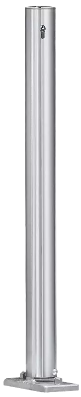 Poller ALAVA mit Flachkopf, kippbar, mit Profilhalbzylinderschloss 30/10