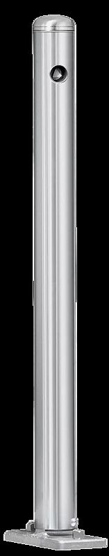 Poller ALAVA mit Rundkopf, kippbar, mit Dreikantschloss