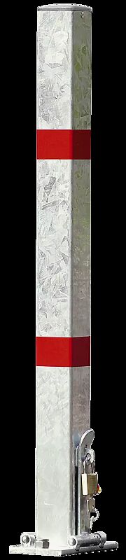 Sperrpfosten OVIEDO mit Flachkopf, zum Aufdübeln mit Vorhängeschloss (Zubehör)