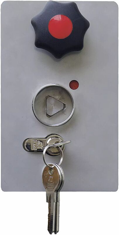 Schlosskasten mit Profilzylinderschloss und Dreikantschloss