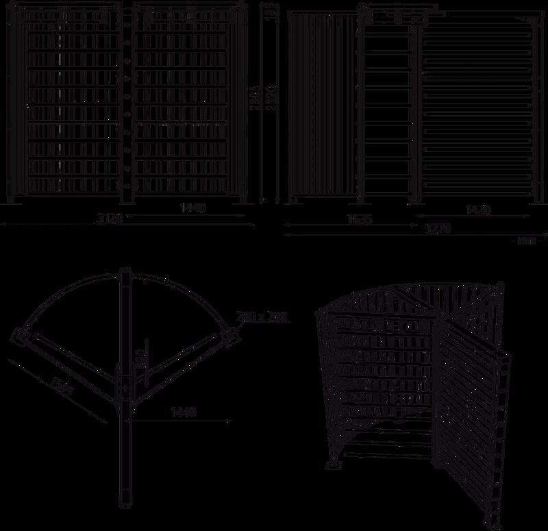 397.922/behindertengerechtes-drehkreuz-festos-feuerverzinkt-sperrhoehe-2320-mm__shoKAT0065918