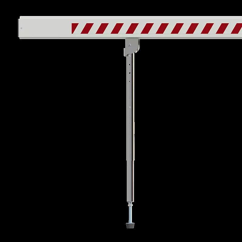 Detail: Pendelstütze, silberfarbig eloxiert