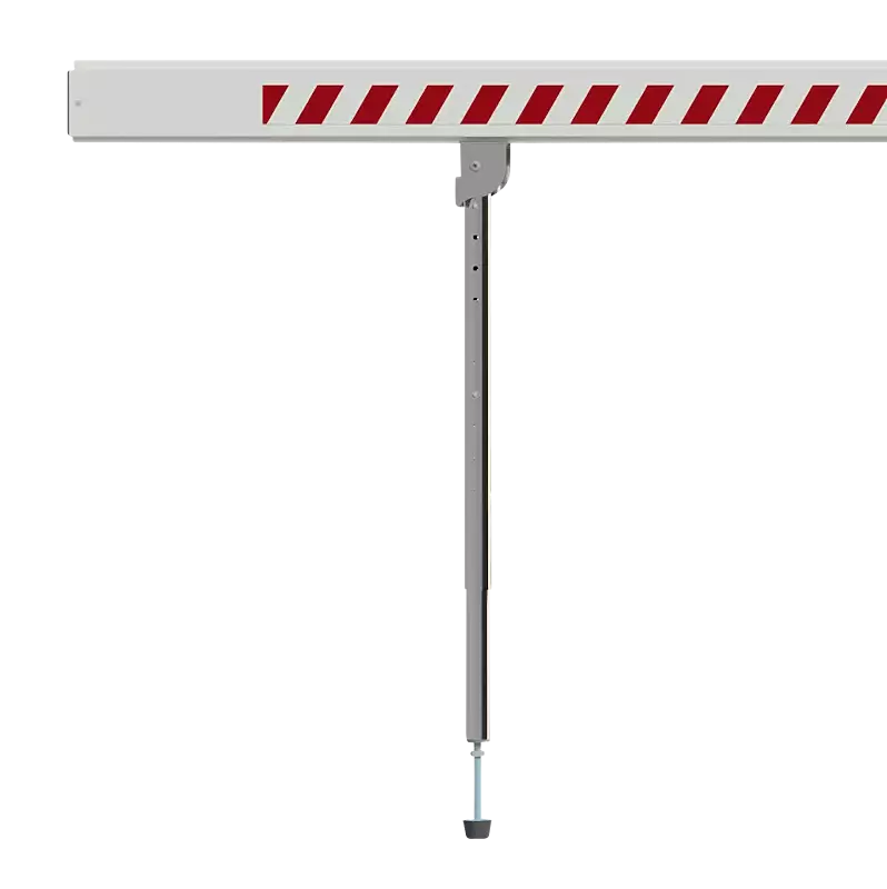 Detail: Pendelstütze, silberfarbig eloxiert