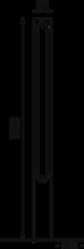 Poller BARR zum Aufdübeln, Flachkopf