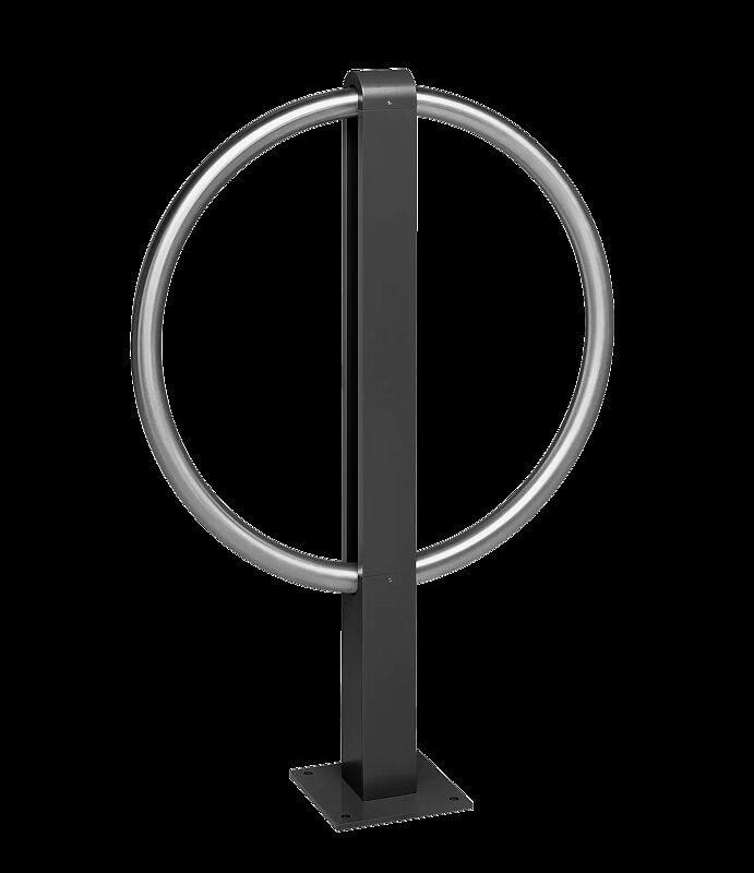 Anlehnbügel BARR zum Aufdübeln, mit Rundkopf