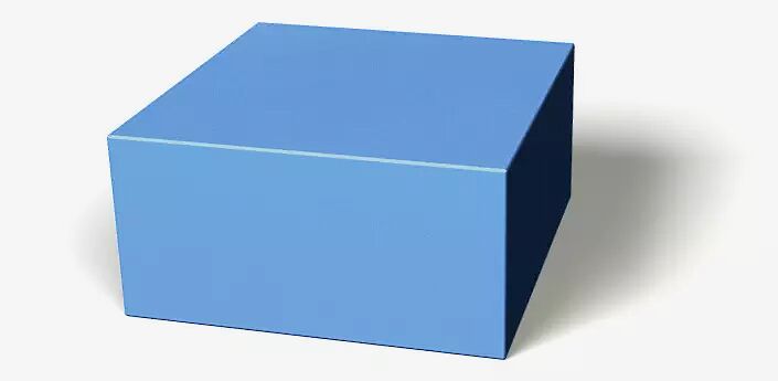 Sitzelement CUBUS SQUARE in RAL 5012 lichtblau