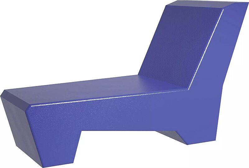 Liegebank LOUNGER SUN in RAL 5002 ultramarinblau