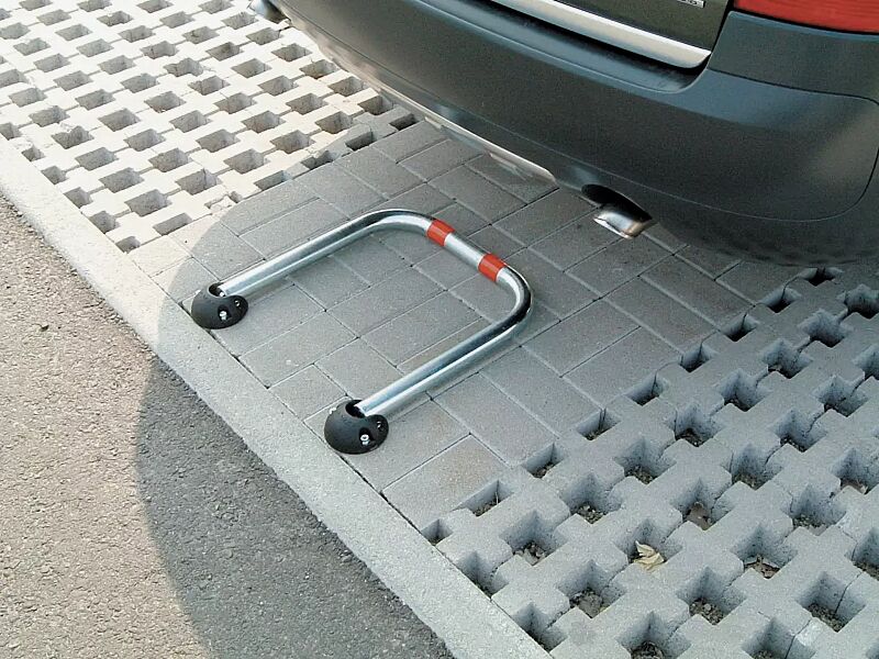 Parkbügel PAVO aus Stahl, galvanisch verzinkt