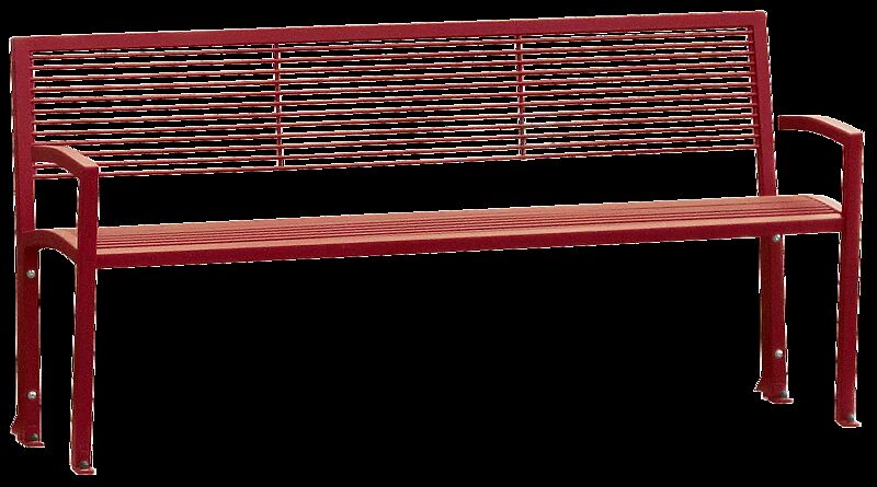 Sitzbank CAMILLA mit Rücken- und Armlehnen