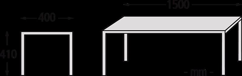 Sitzbank CIMA ohne Rückenlehne