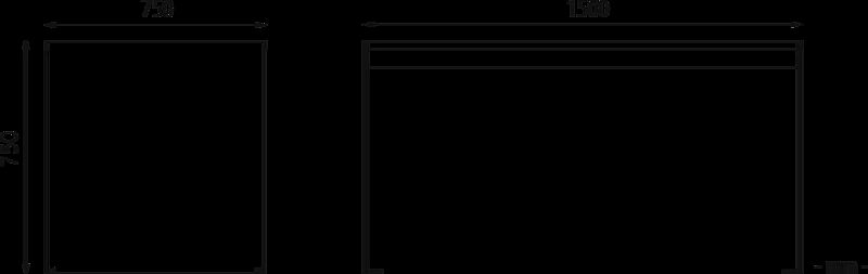 Tisch CIMA mit Holzbelattung Hartholz