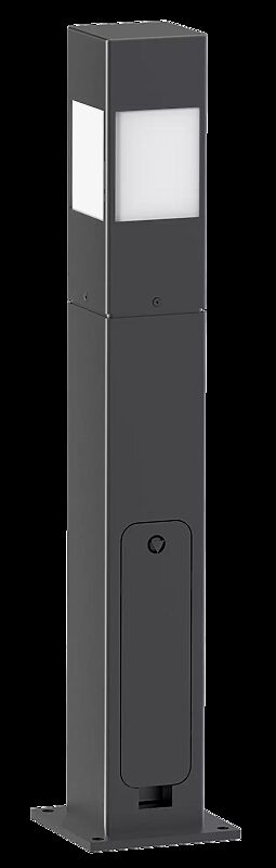 Pollerleuchte ASCO in RAL 7016 anthrazitgrau