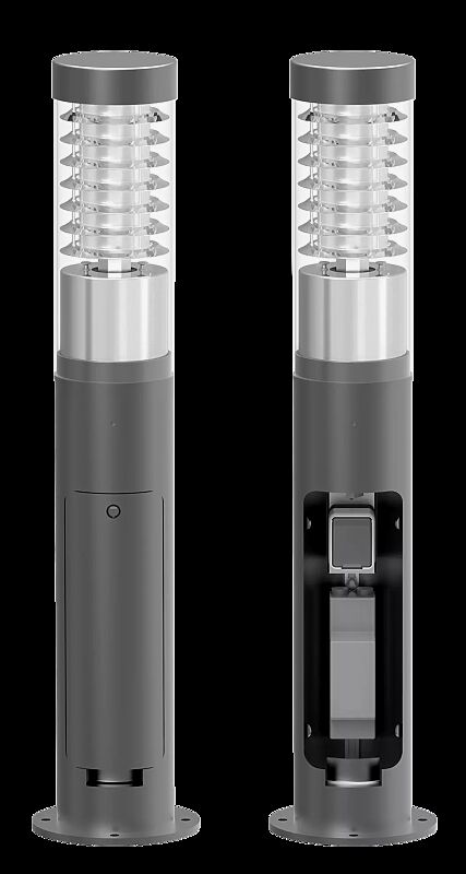 Pollerleuchte NOVELLA in DB 703 eisenglimmer